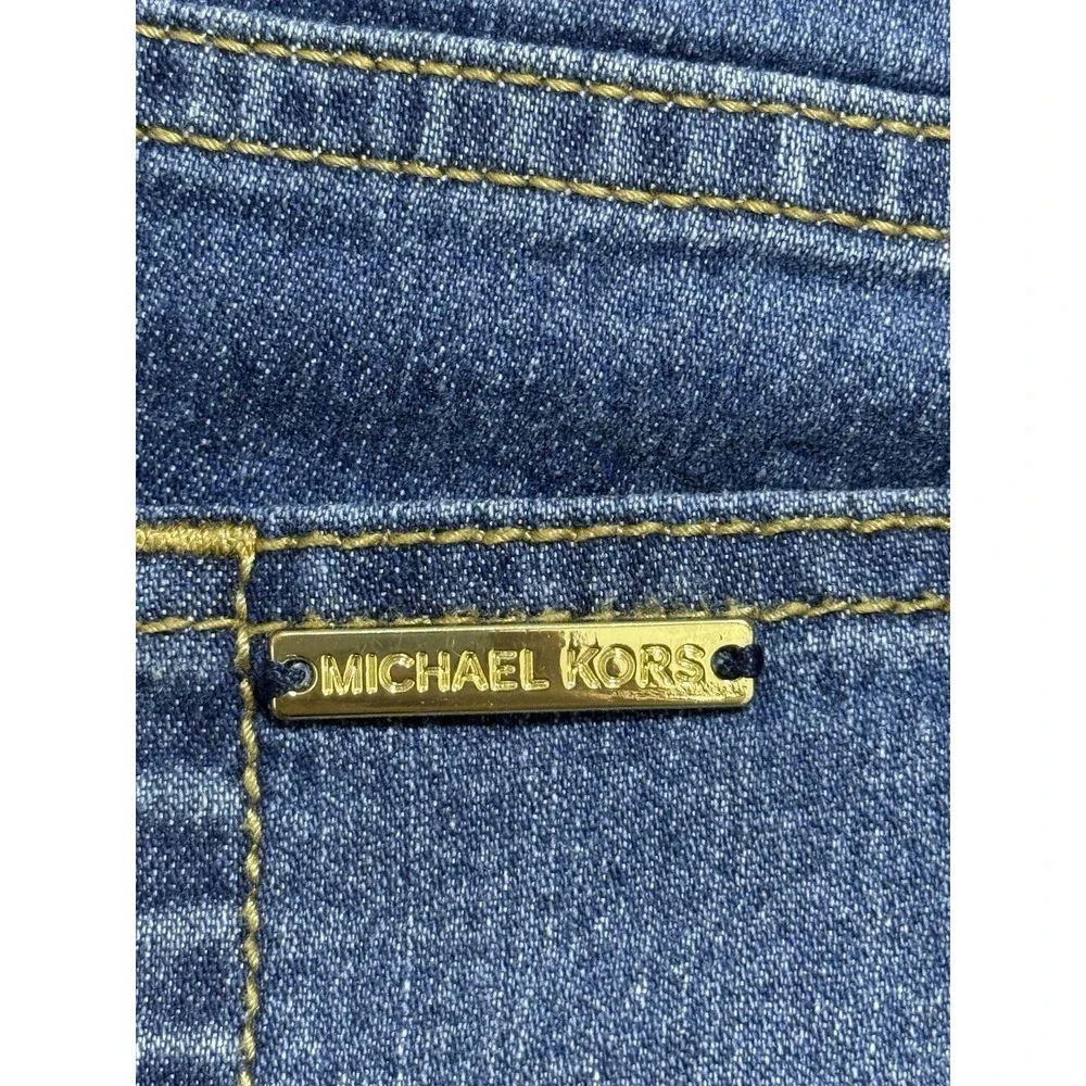 Michael Kors Selma High Rise Bootcut Jeans Size 6 Lapis‎ Blue Wash